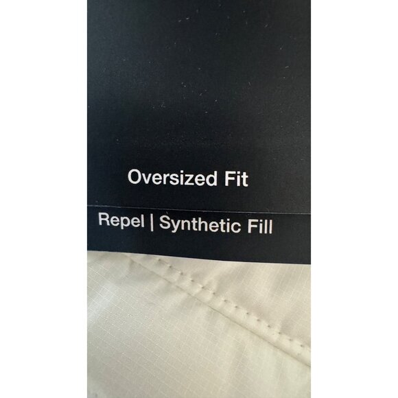 NWT Nike XL White Quilted Oversized Fit Jacket Knee Length - Picture 11 of 15